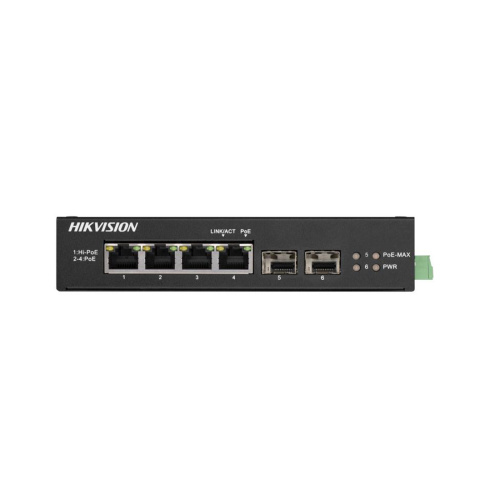 Коммутатор Hikvision DS-3T0506HP-E/HS