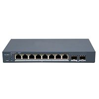 PoE Коммутатор Hikvision DS-3E1510P-EI/M-8P2F