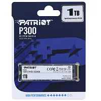 Твердотельный накопитель SSD 1 Tb M.2 PCIe Patriot P300 P300P1TBM28 PCIe Gen3 x4